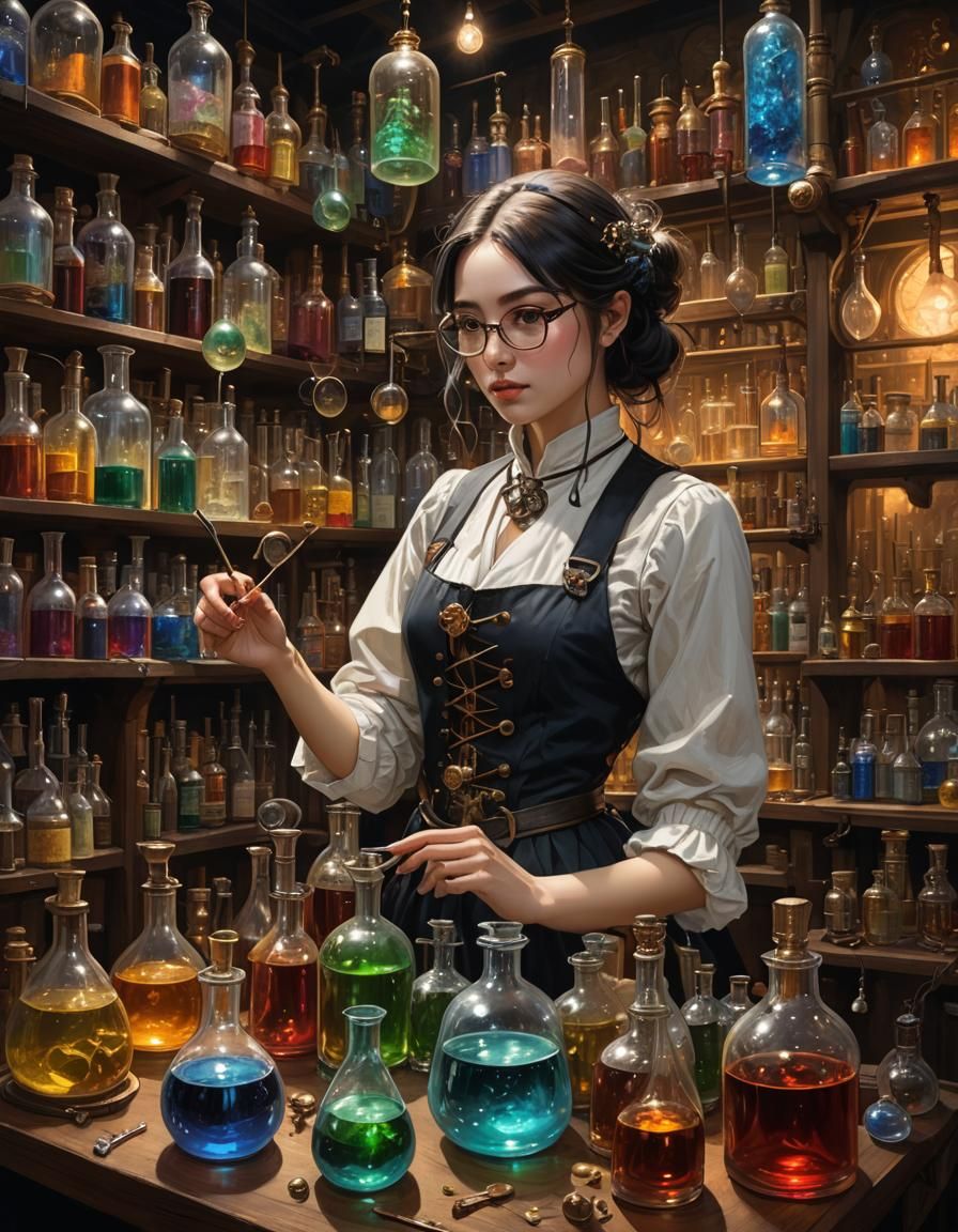 Arcane Alchemy: Chronicles of the Potion Mistress  by @Uwork