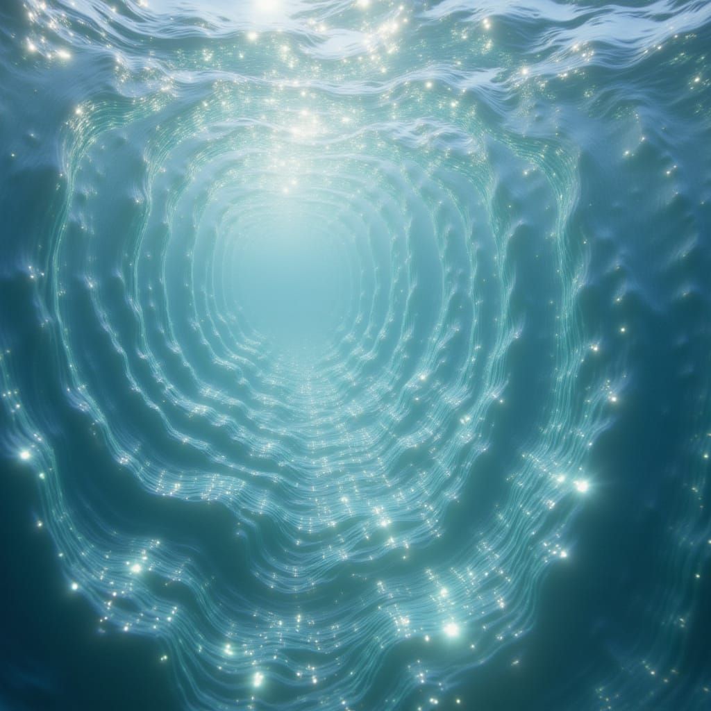 landscape made of transparent shining water water <lora:The Water of Red:1.0>