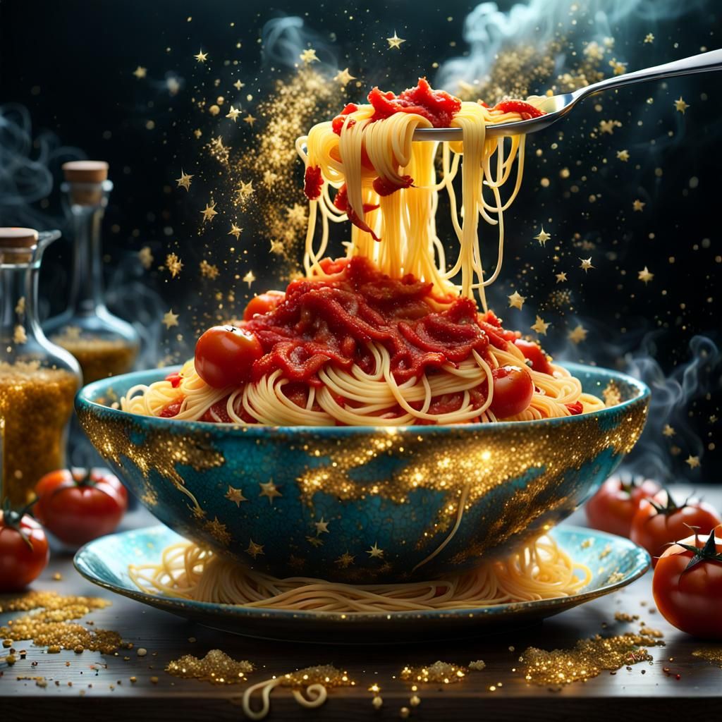Pasta is Magical   by @BunnyBear 
