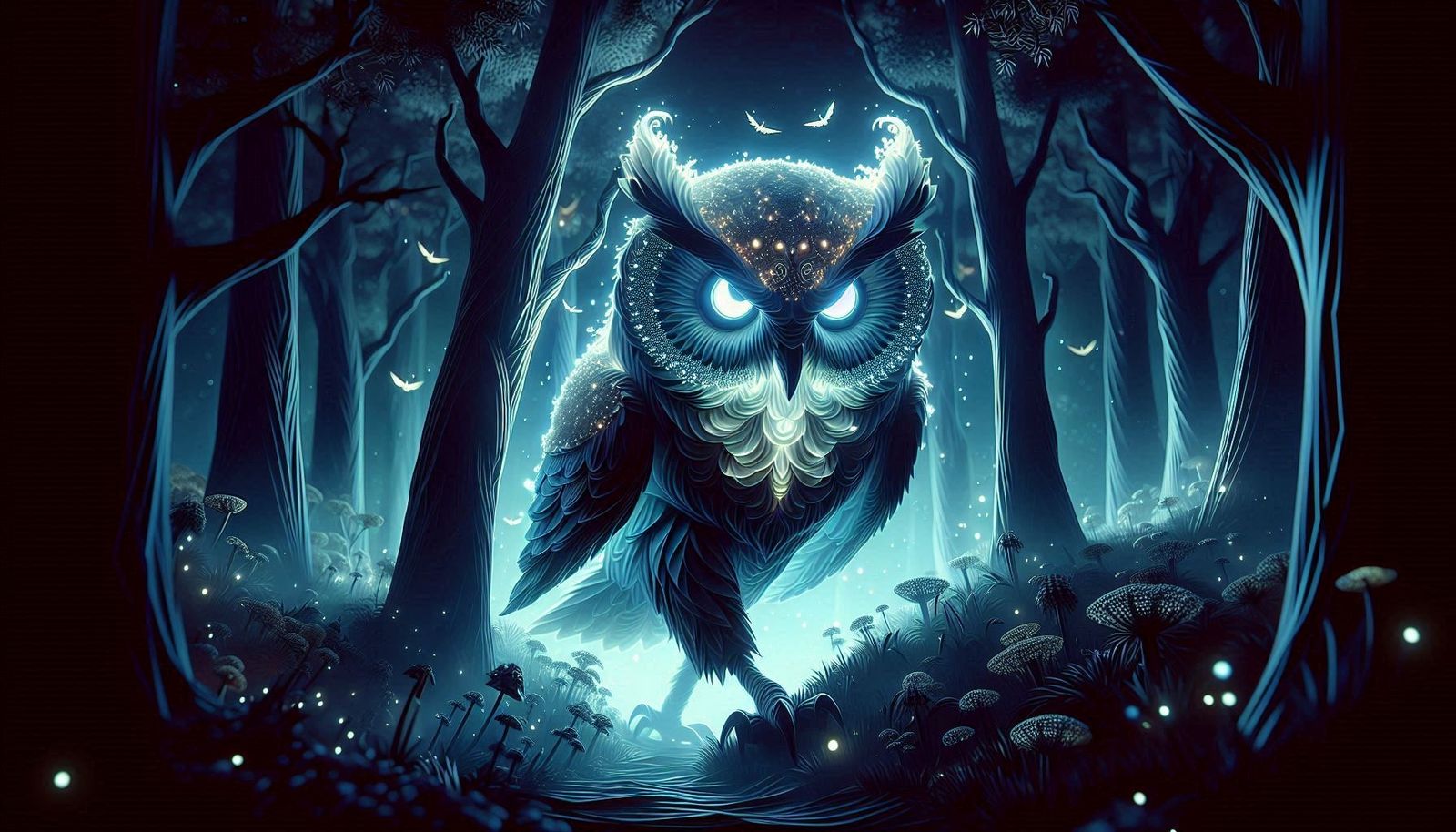 Enchanted Night Owl - AI Generated Artwork - NightCafe Creator