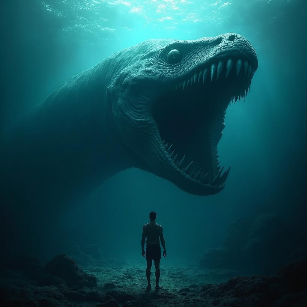 Extremely terrifying megalophobia underwater cosmic horror grand phobia nightmare fuel real life professionally taken snapshot photo award w...