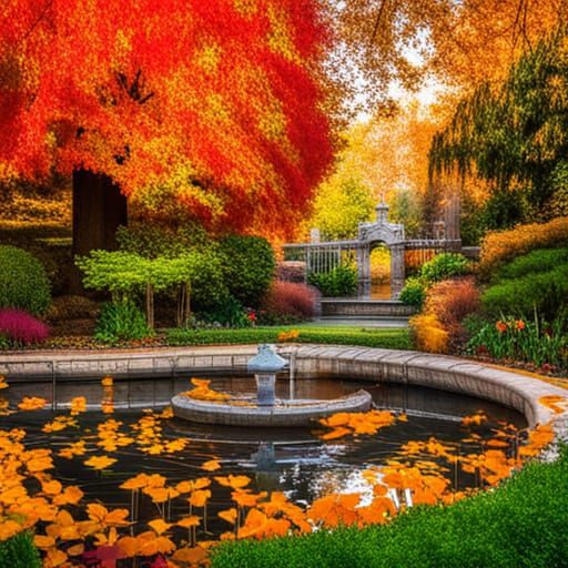 Autumn Garden   by @Freefallsunroar