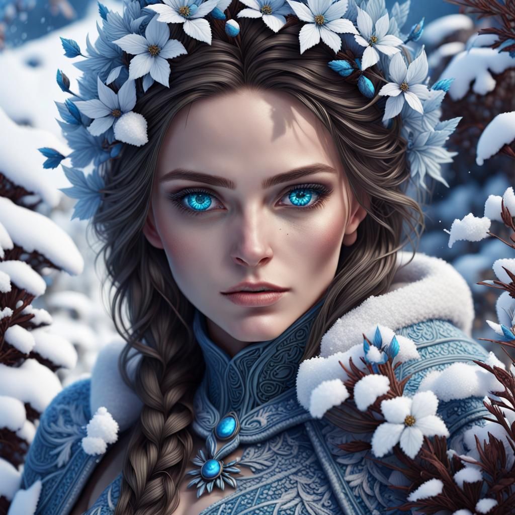 Winterwoman Look At You With Her Blue Eyes AI Generated Artwork winterwoman-look-at-you-with-her-blue-eyes-ai-generated-artwork
