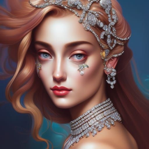 Botticelli babe in bling bling