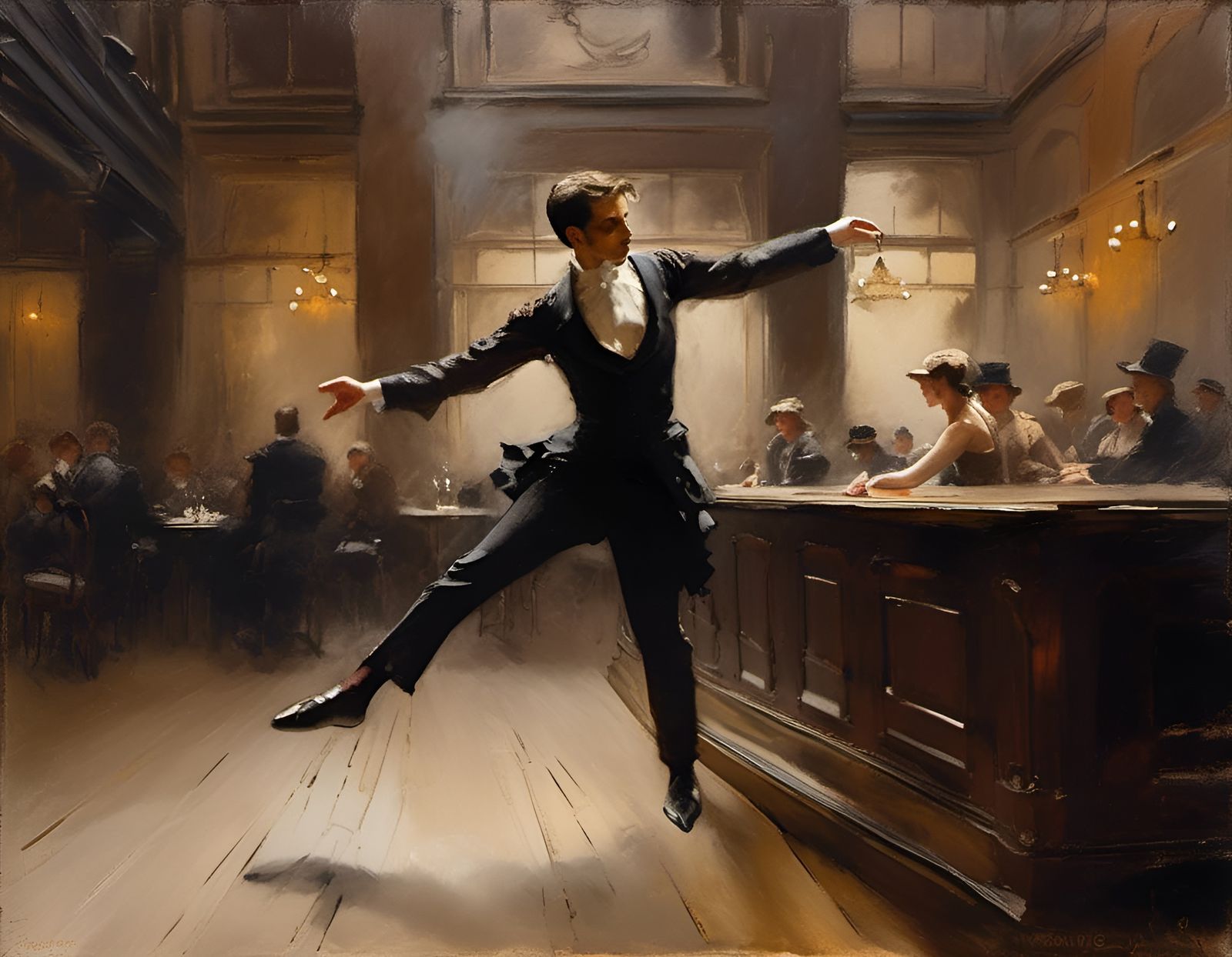 Un pas de danse improvisé...