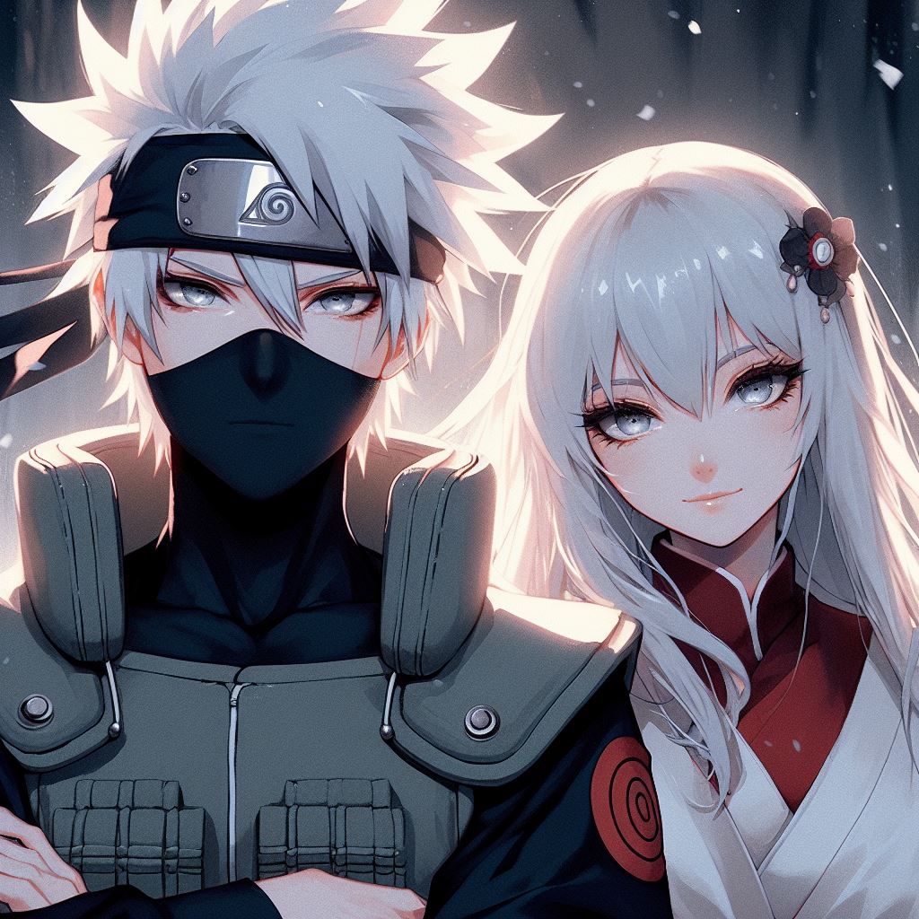 Kakashi Hatake and Hima ( my oc )
