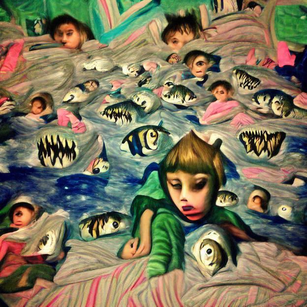 Night terrors and cold sweats bad dream drowning in a sea of...