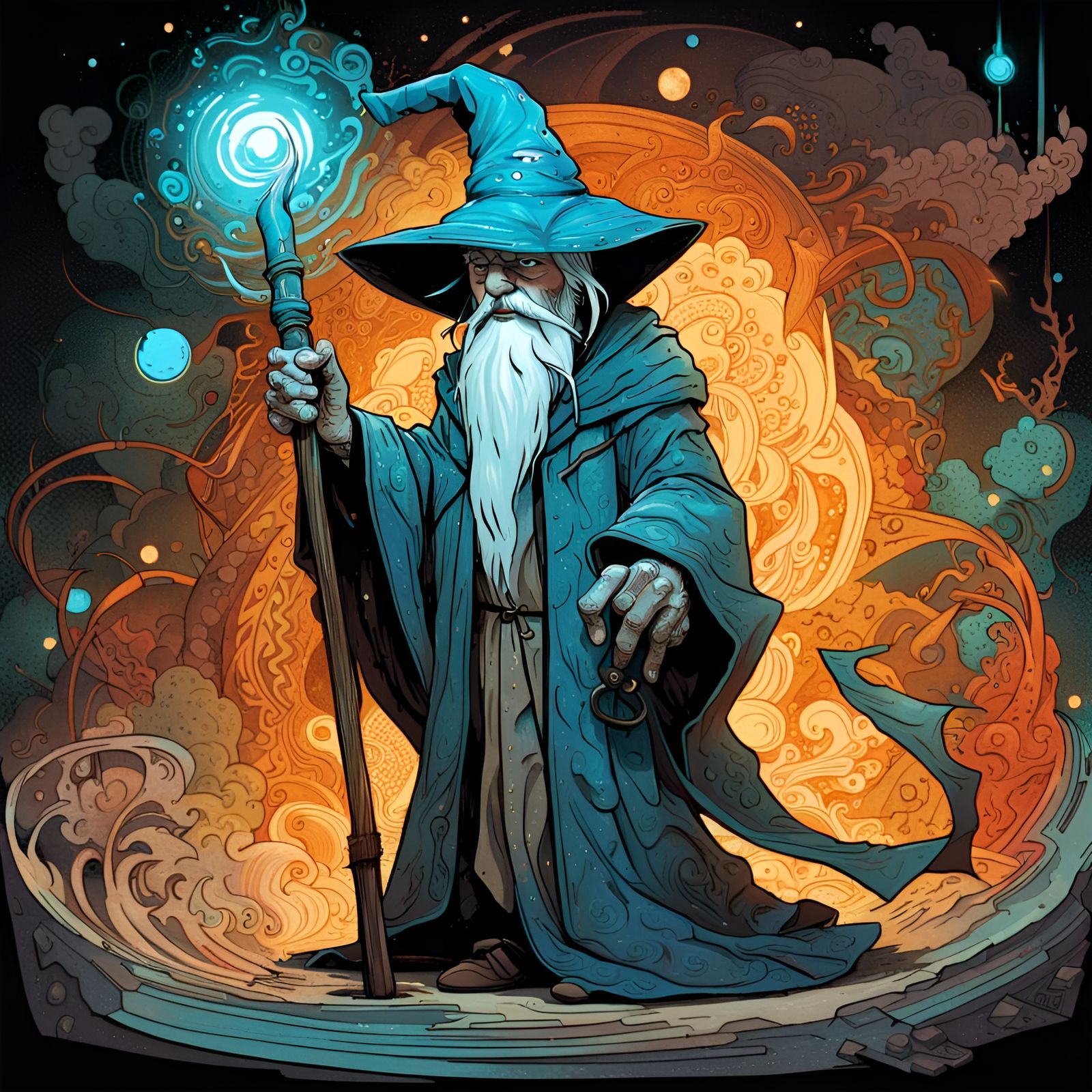 Fire Wizard AI Generated Artwork NightCafe Creator fire-wizard-ai-generated-artwork-nightcafe-creator