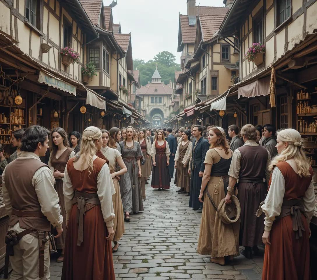 Medieval market The Middle Ages
