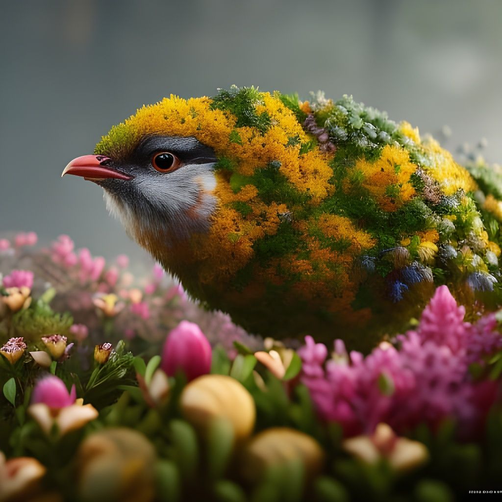 The Flower Bird  by @freki