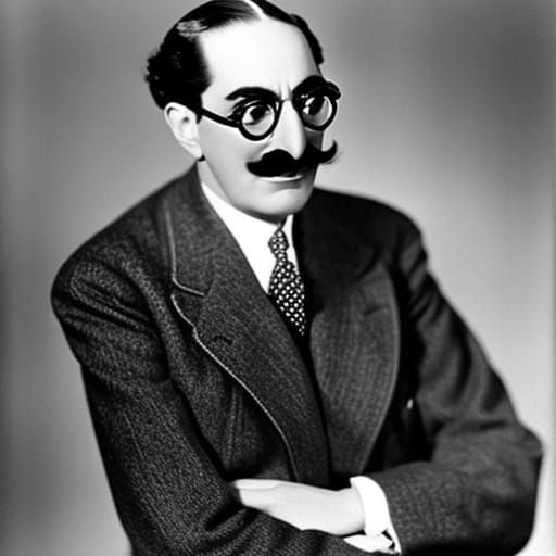 Groucho Marx - AI Generated Artwork - NightCafe Creator