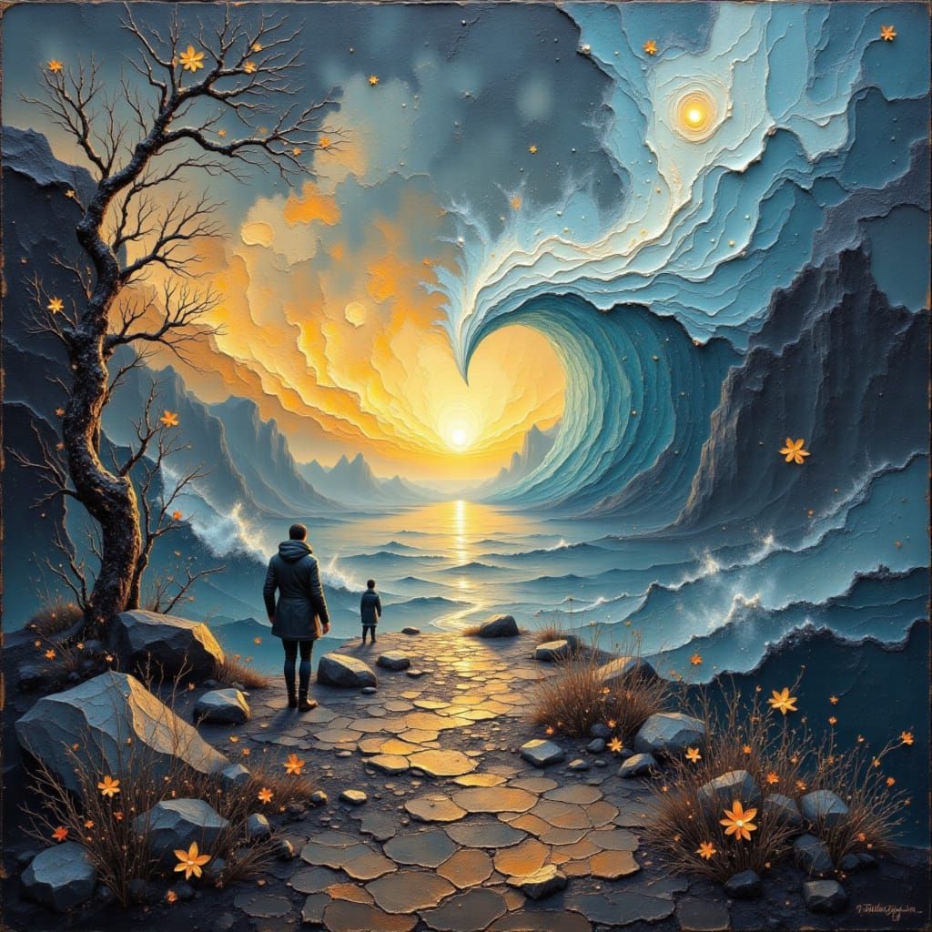 Dynamic Neural Architecture in Luminous Style