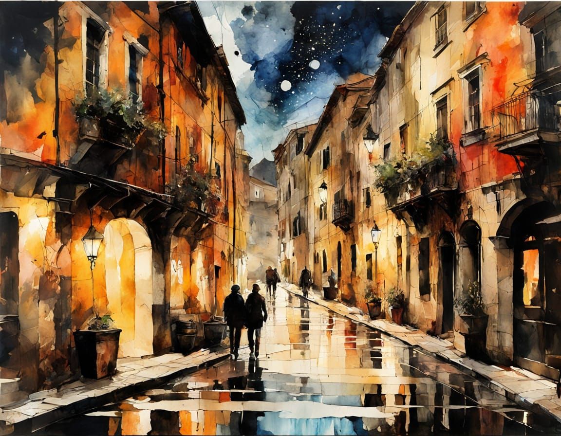 Streets at midnight  by @Anna 