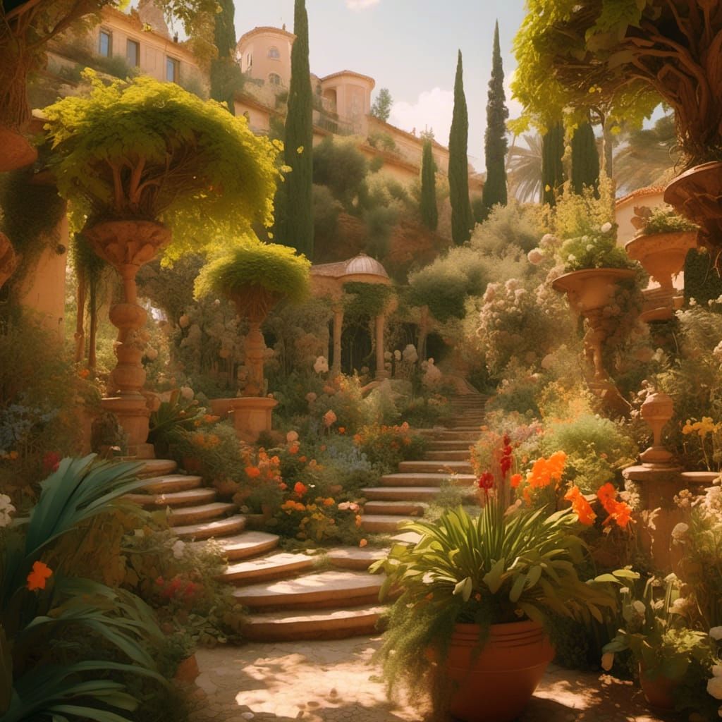 "Avançons dans les jardins..."