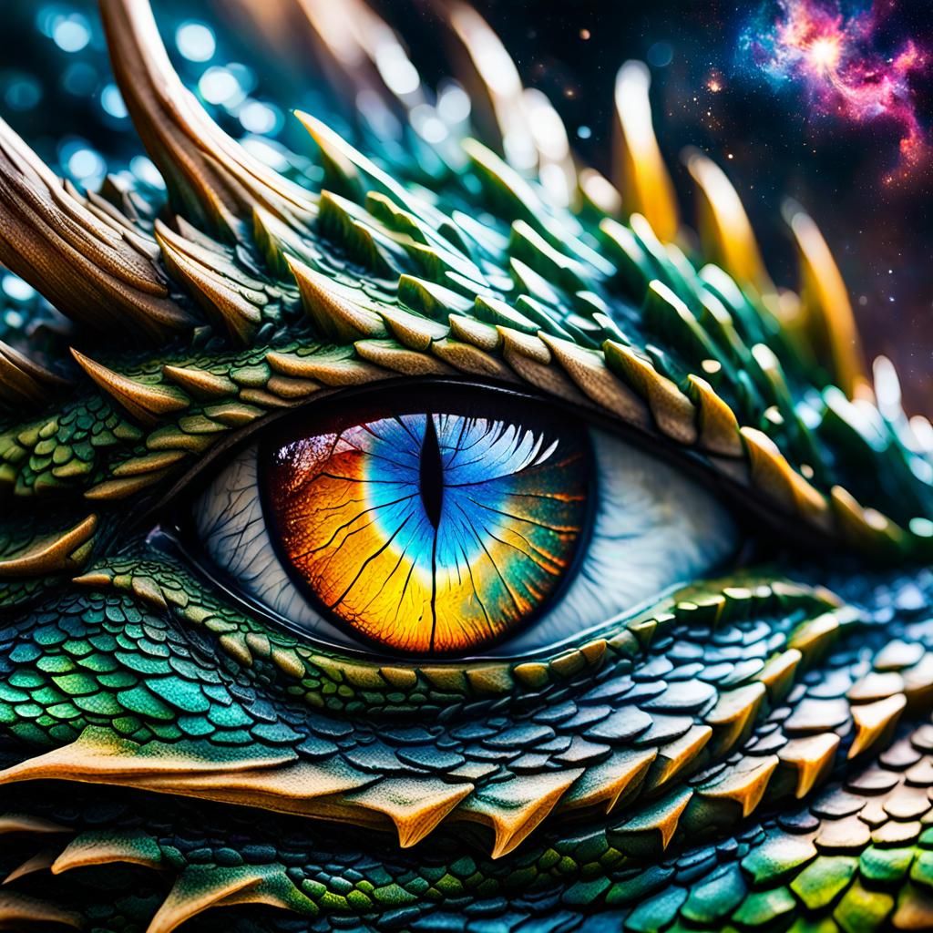 A dragon’s eye - AI Generated Artwork - NightCafe Creator