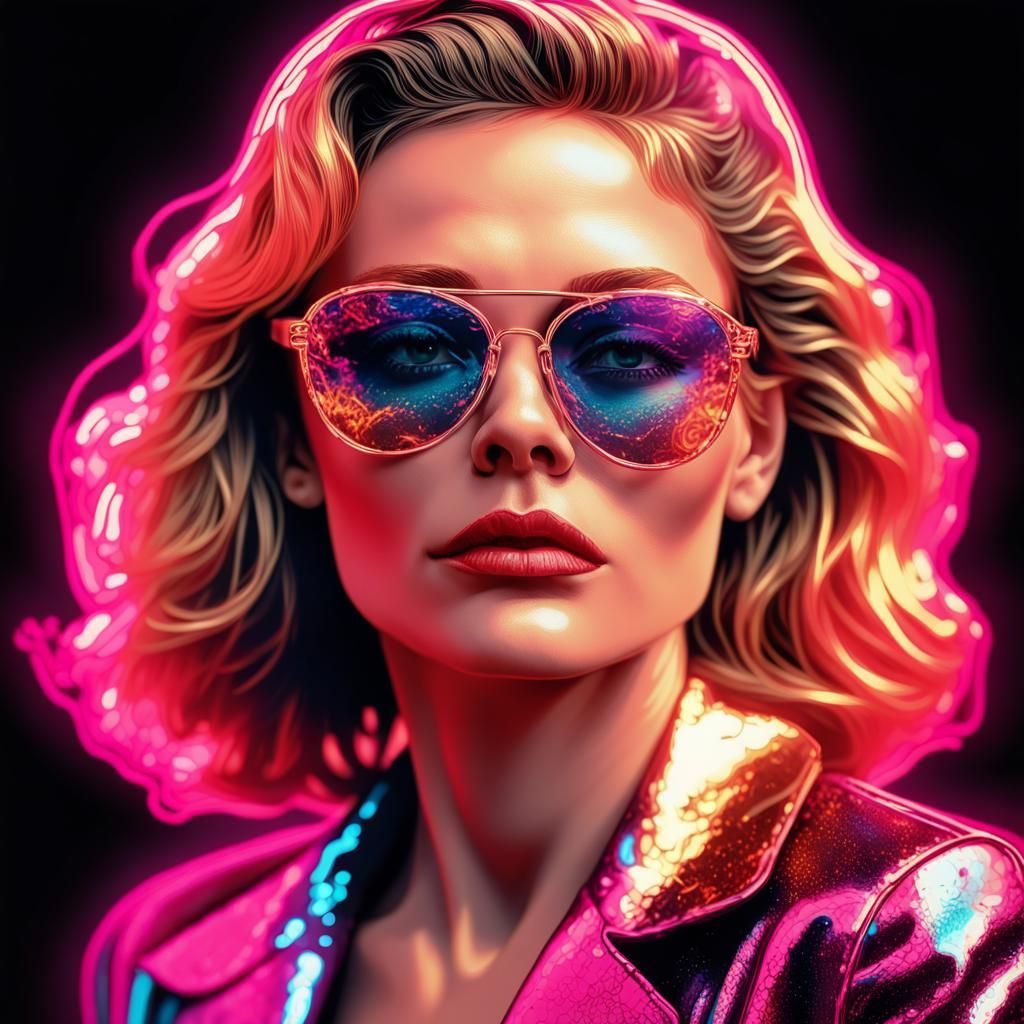 scarlet and gold neon