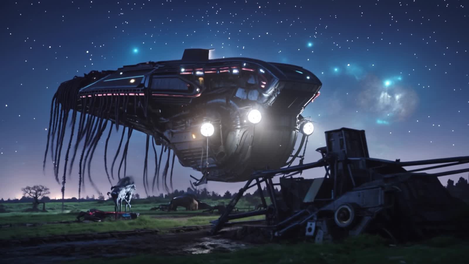 The UFO and the unstable cow . . .