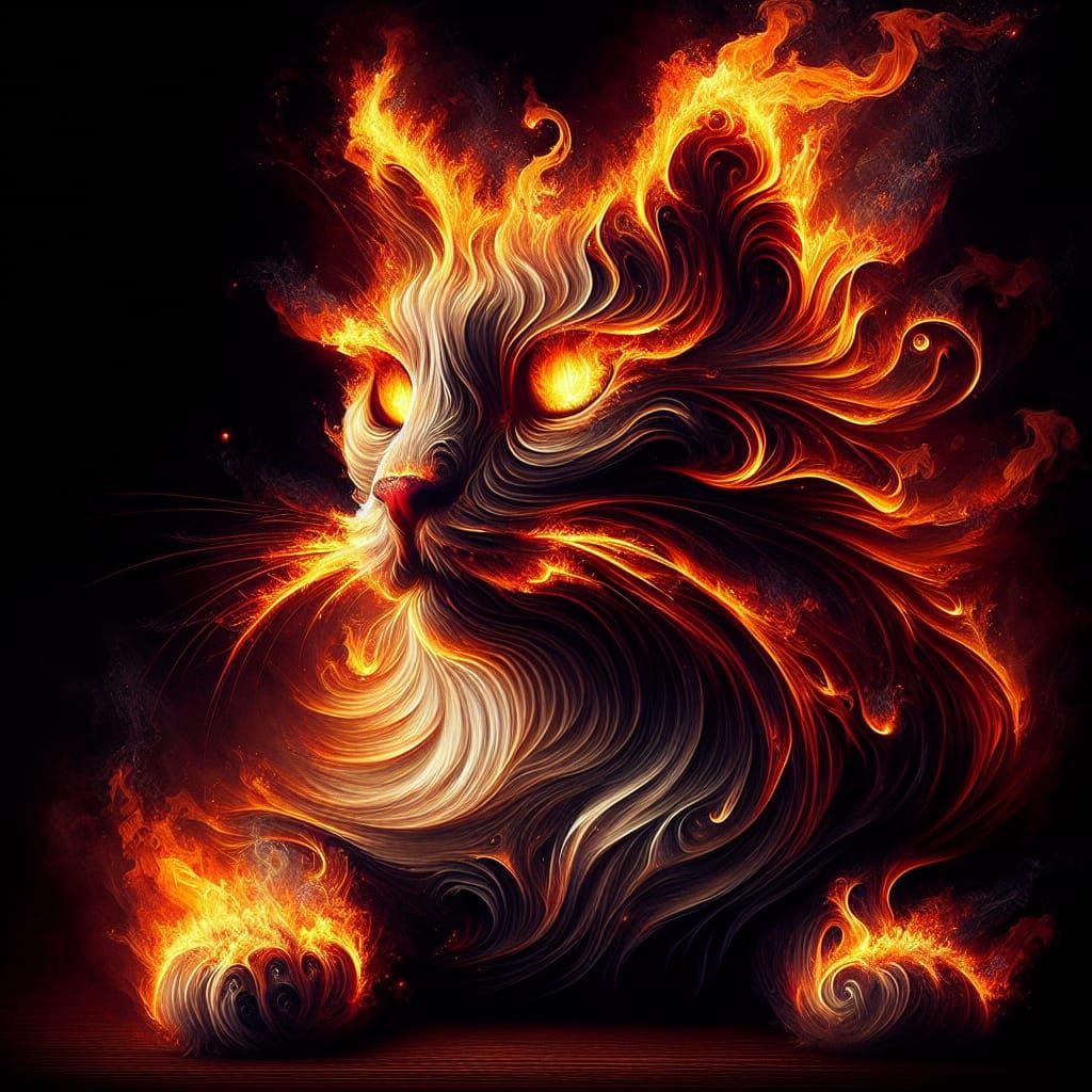 What I think my cat looks like after she knocks over the plants  by @Witchyluck