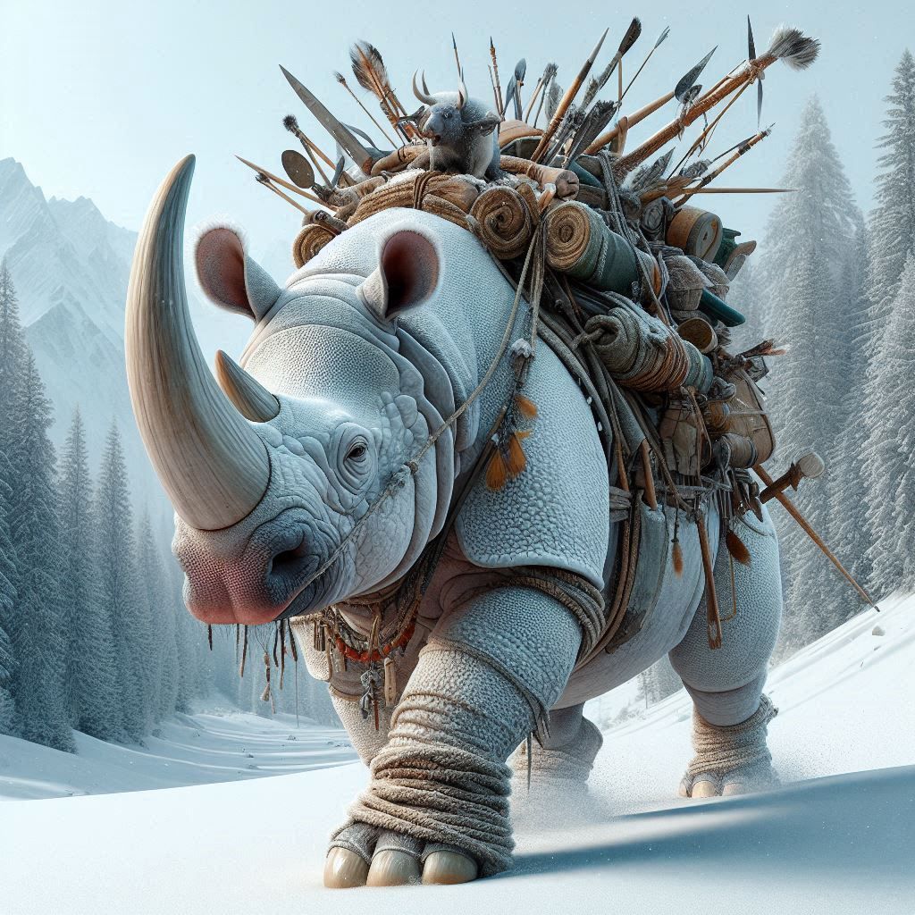 Albino Rhino