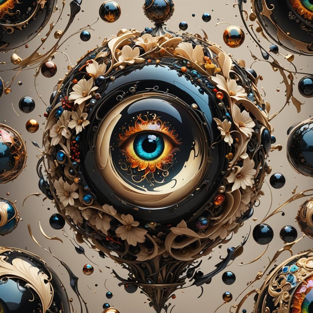 twisted colorfull eye orb