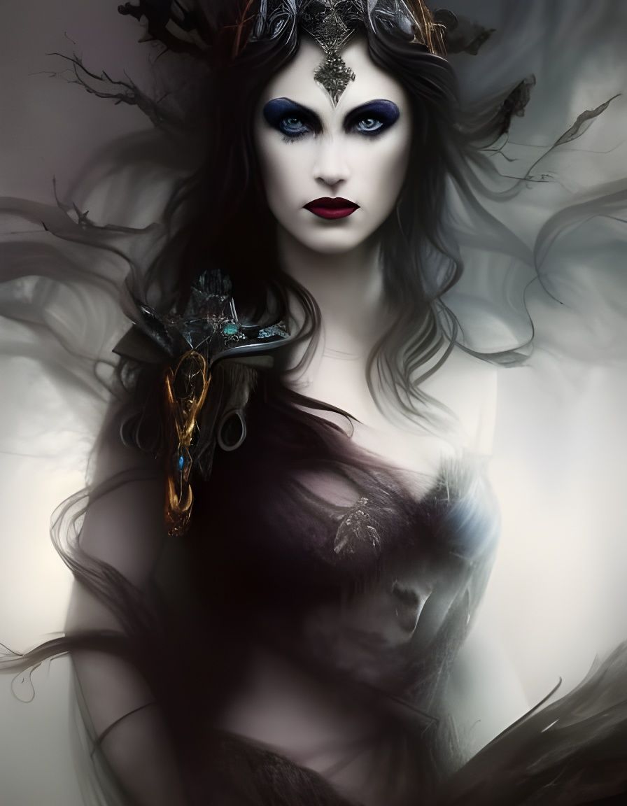 Hel: Goddess of the Underworld - AI Generated Artwork - NightCafe Creator