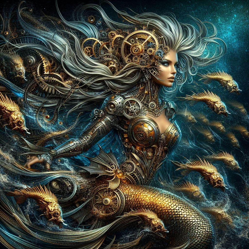 Steampunk mermaid