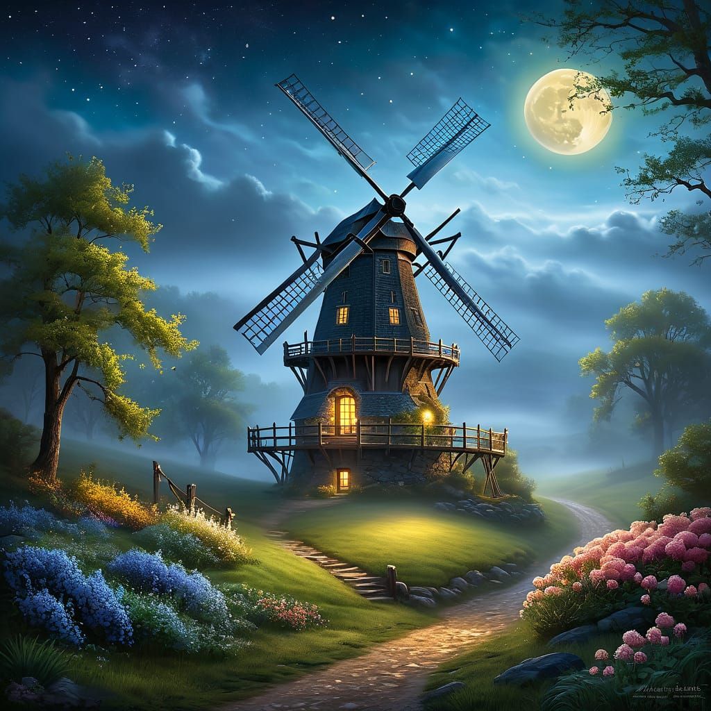 An old windmill from the west side