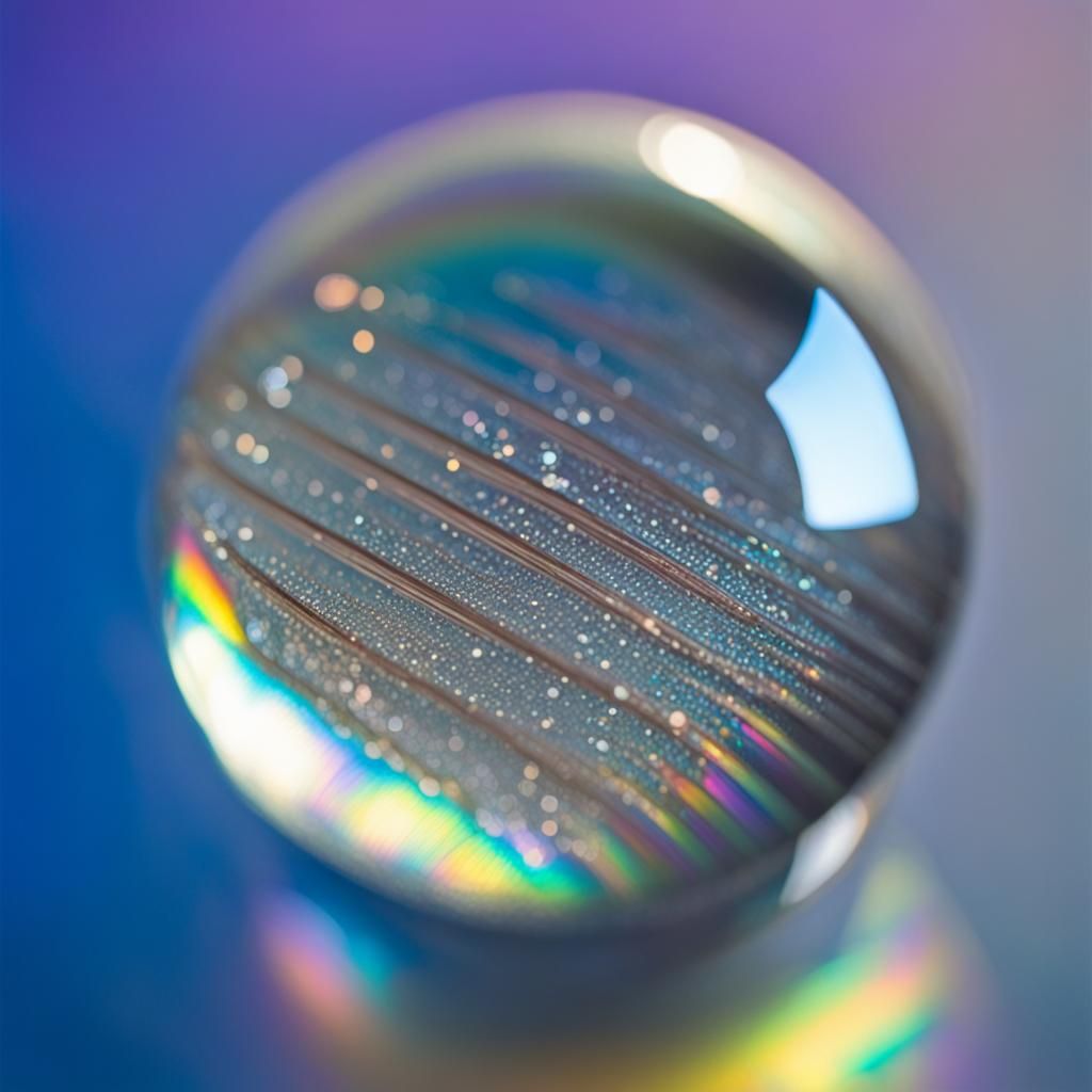 sploosh, f/2.8, shimmering, prism refraction, sparkling