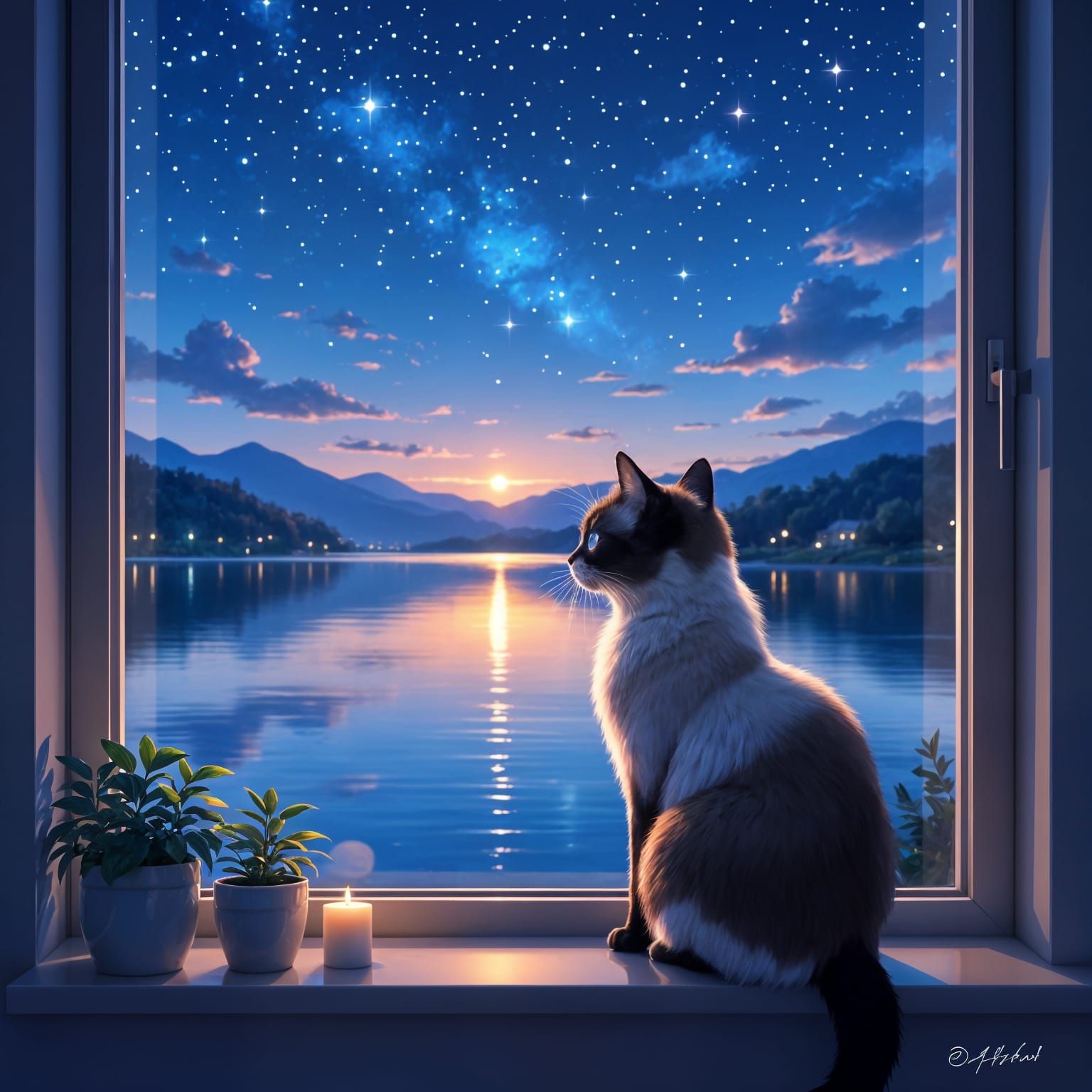 Siamese cat   by @8Mozzarella