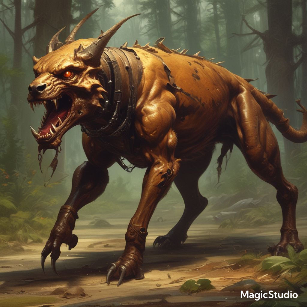 Various Tzimisce Hellhound Hybrids