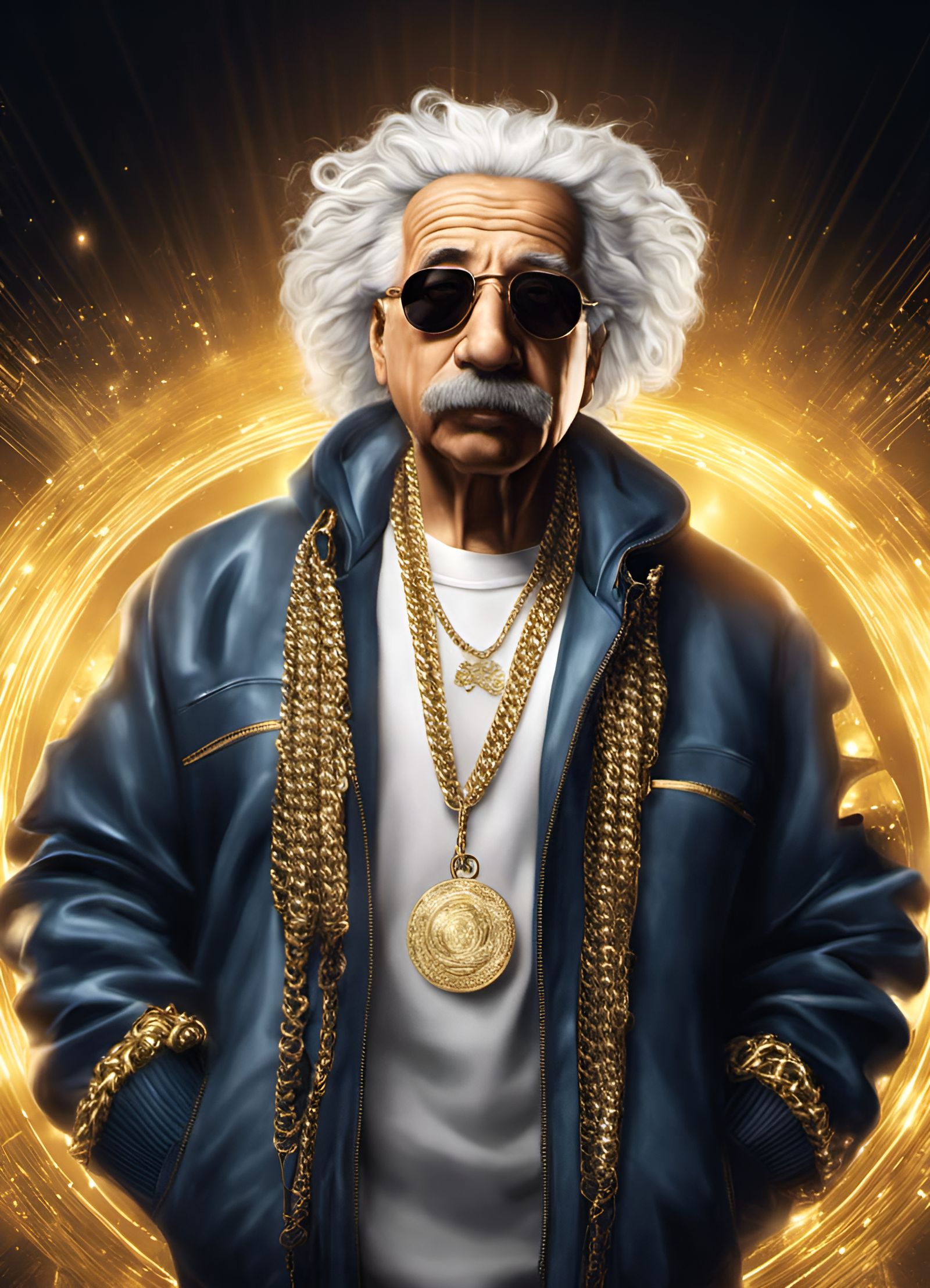 I'm as dope as two rappers, you better be scared 'Cause that means Albert E equals emcee²  by @Fibek