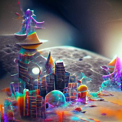 City on the moon