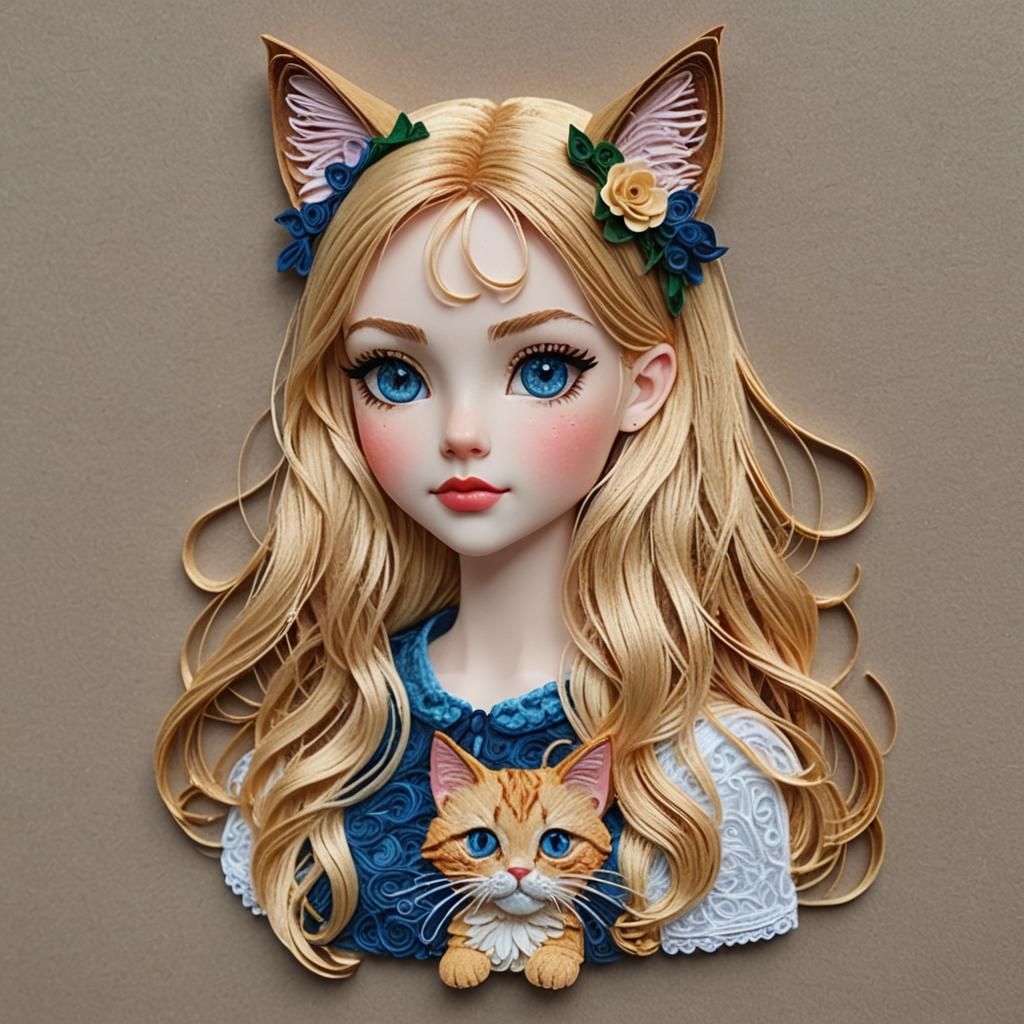 Embroidered Kitty
