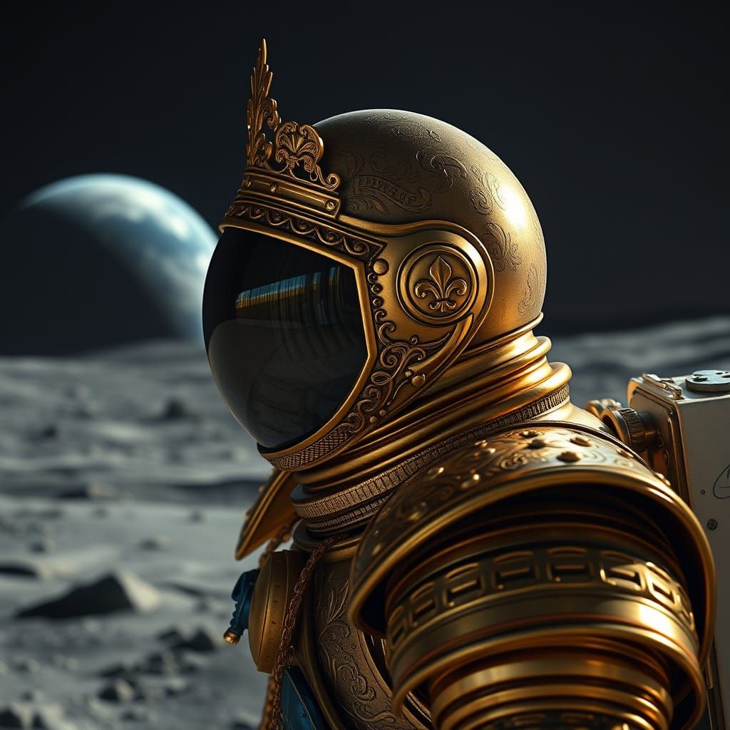 French King On The Moon