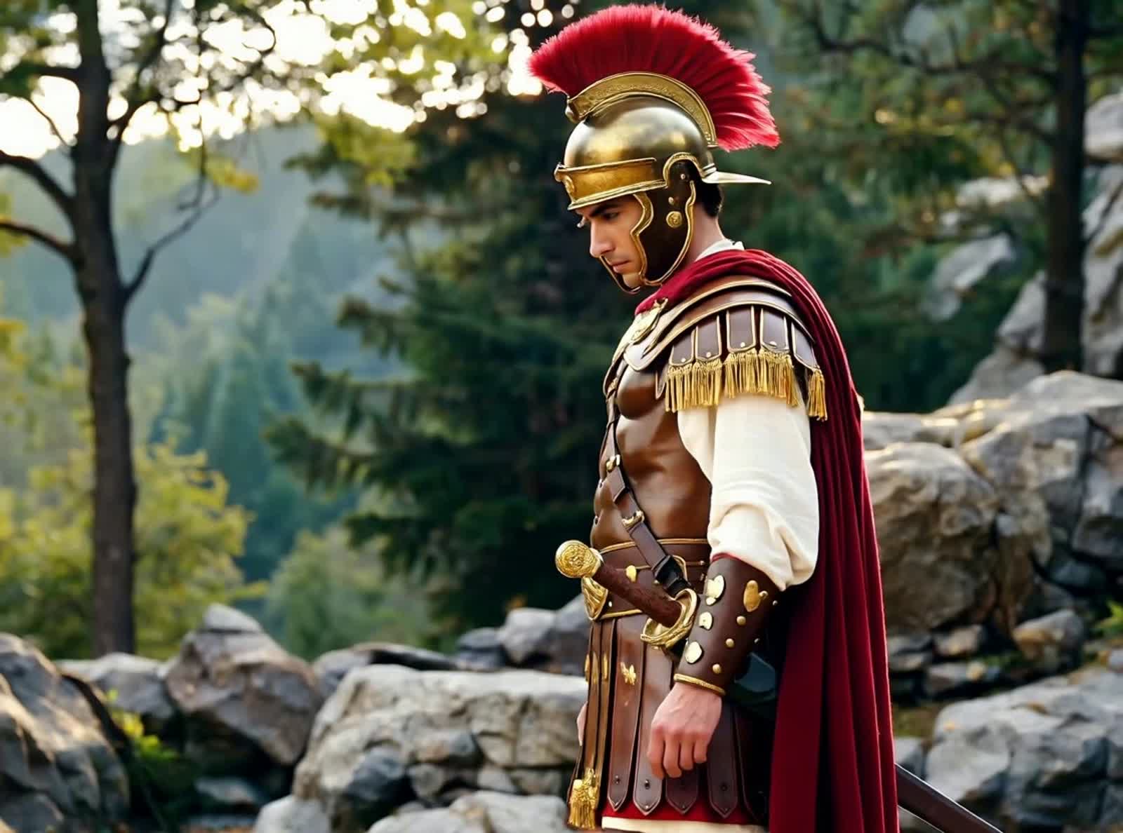 roman patrol in mid-summer