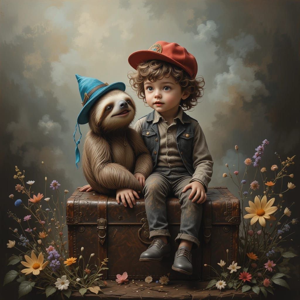 The Boy and The Sloth 🙏😁