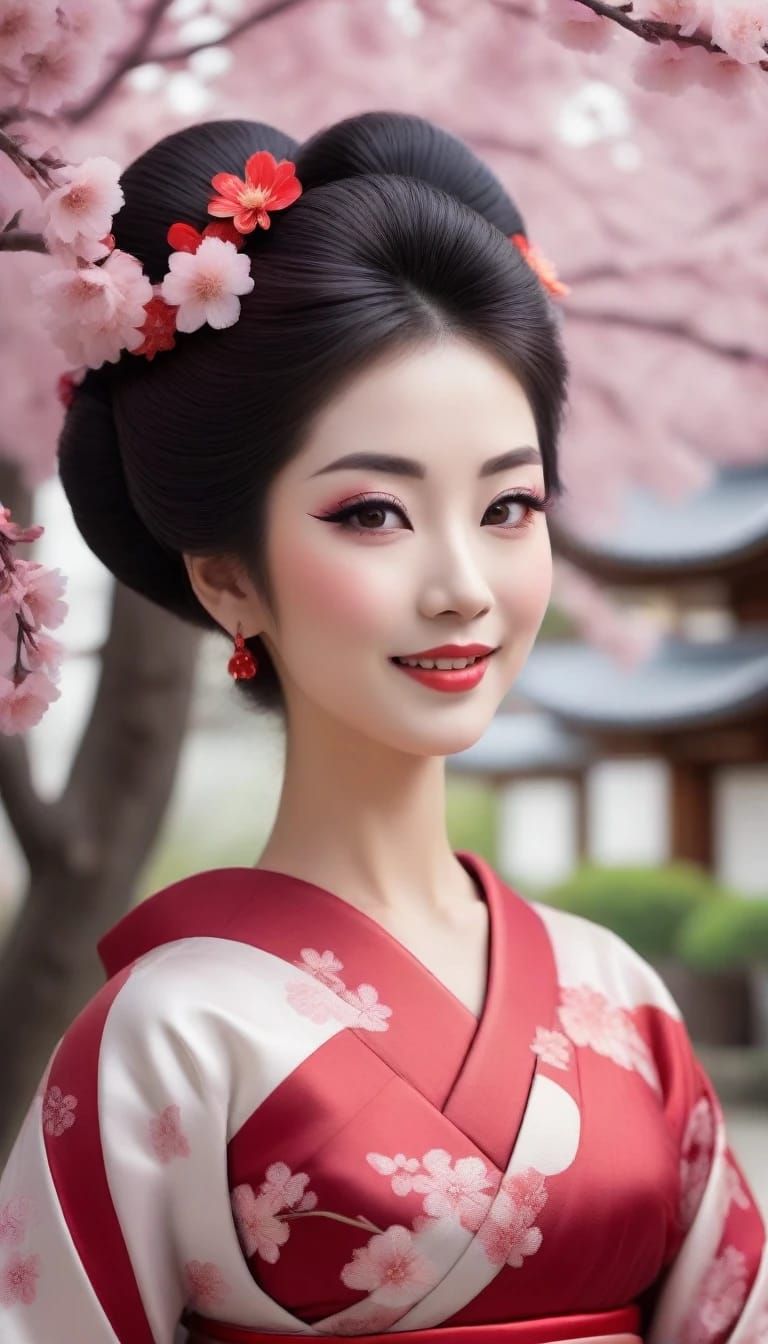 Japanese Geisha (mixed models)
