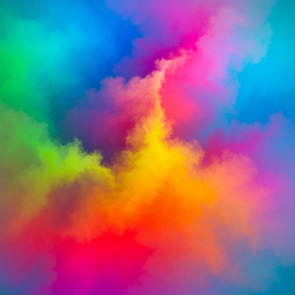 Vibrant Clouds of Color: A Fantasy Concept Art