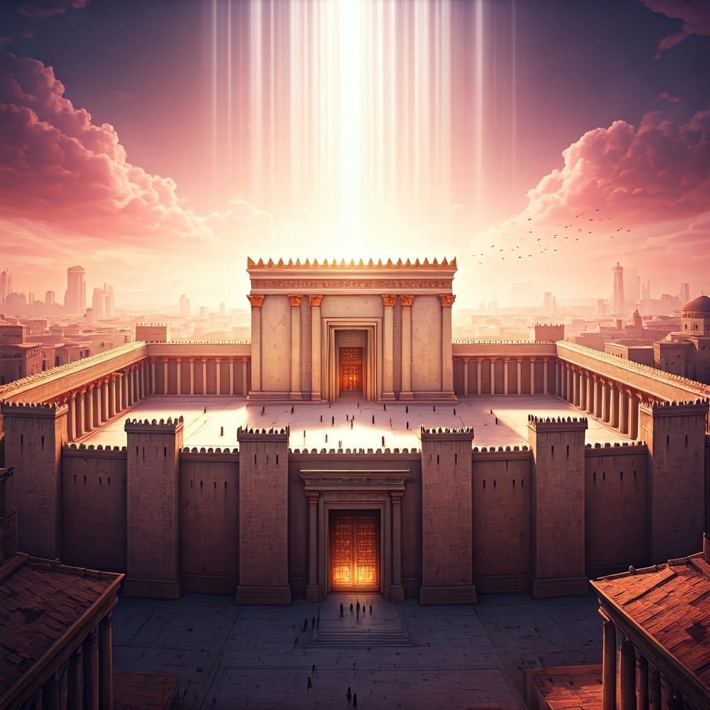 Majestic Temple of Jewish Tradition in Sacred City