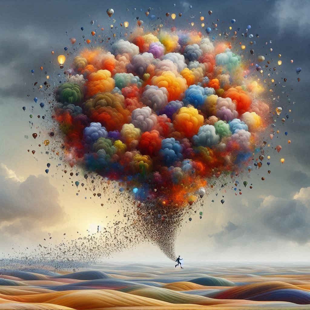 scattered thoughts go up in smoke