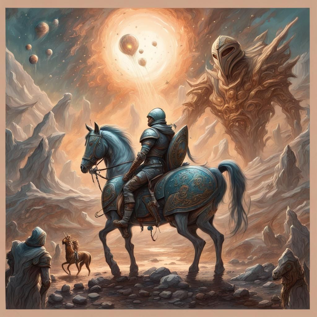 Time-space-travel: Medieval Knight travels via black hole into alien universe  by @PS