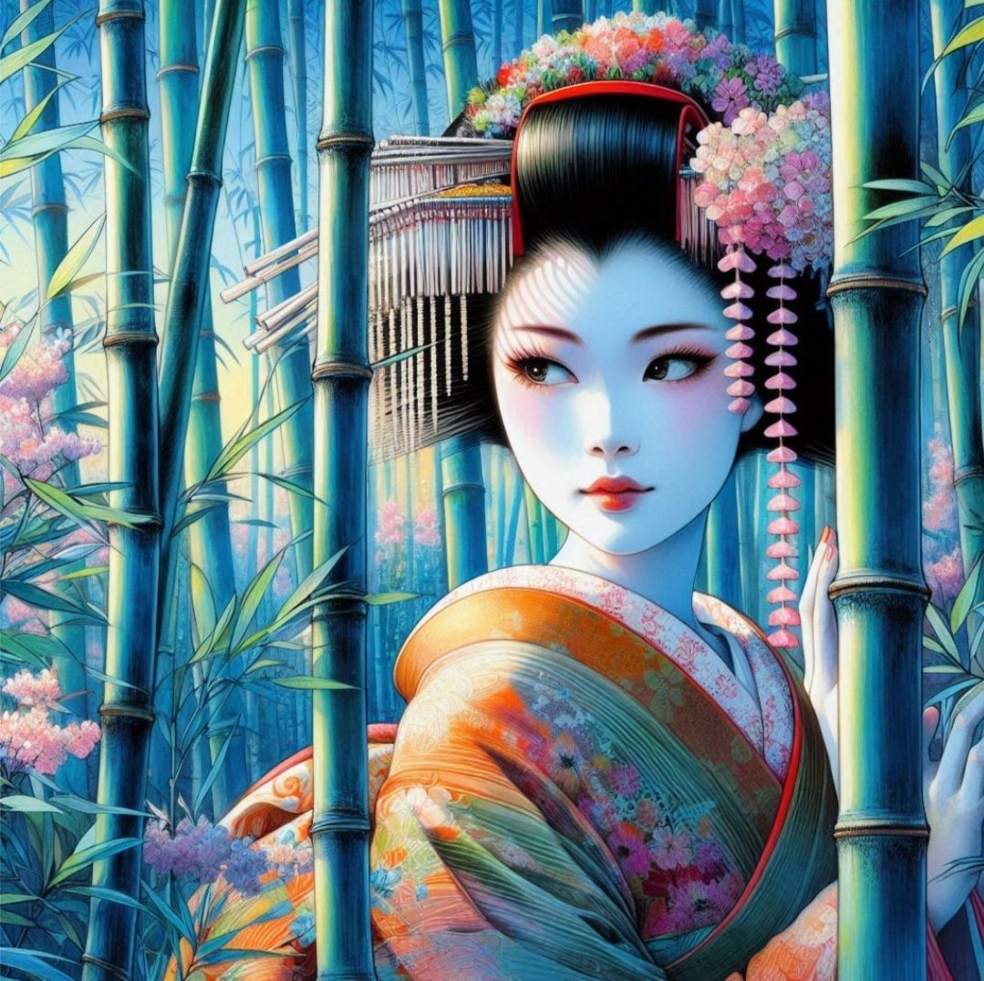 Hiding amongst the bamboos