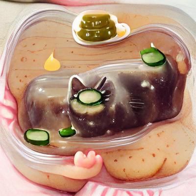 Cat pudding pickle baby