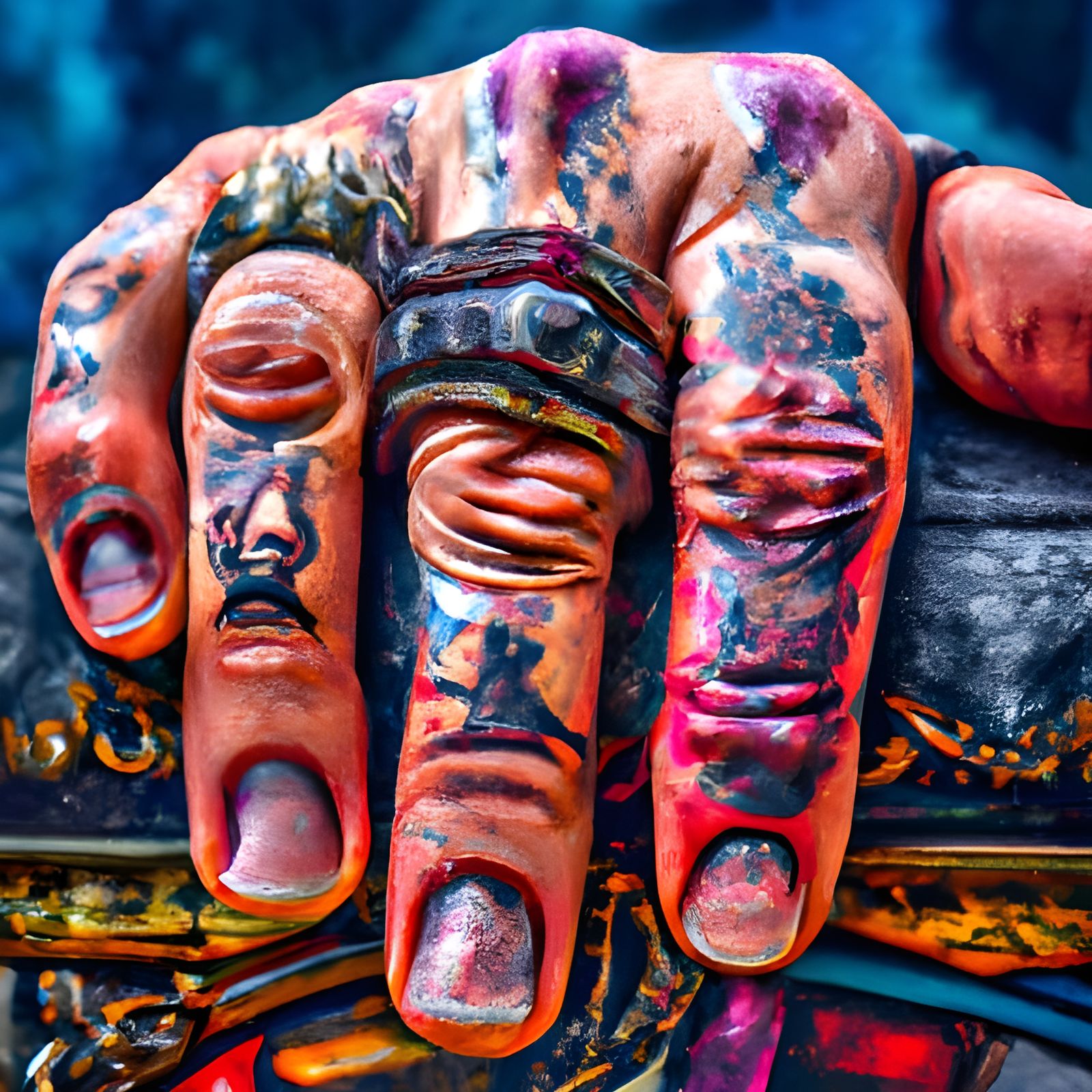 Tattooed Hand  by @RealLirix