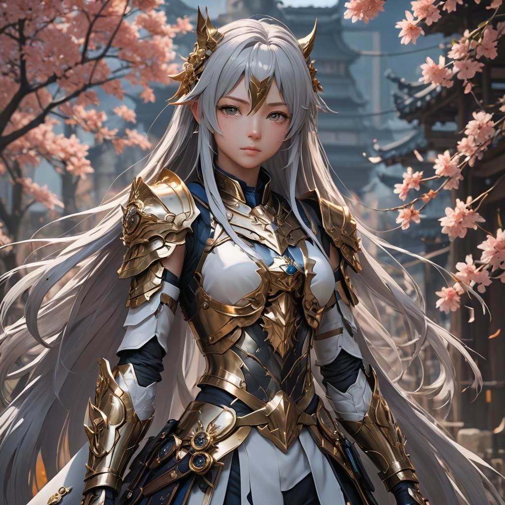 Anime Style 3D Portrait Concept Art