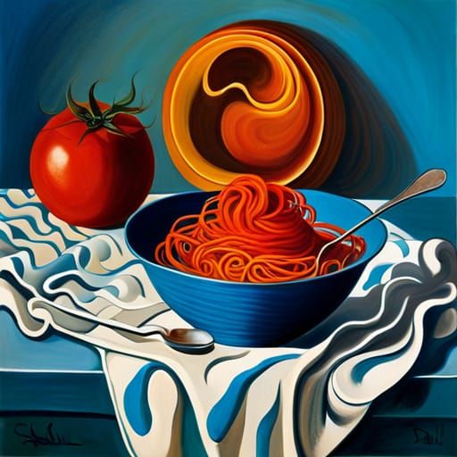 Spaghetti and tomato sauce