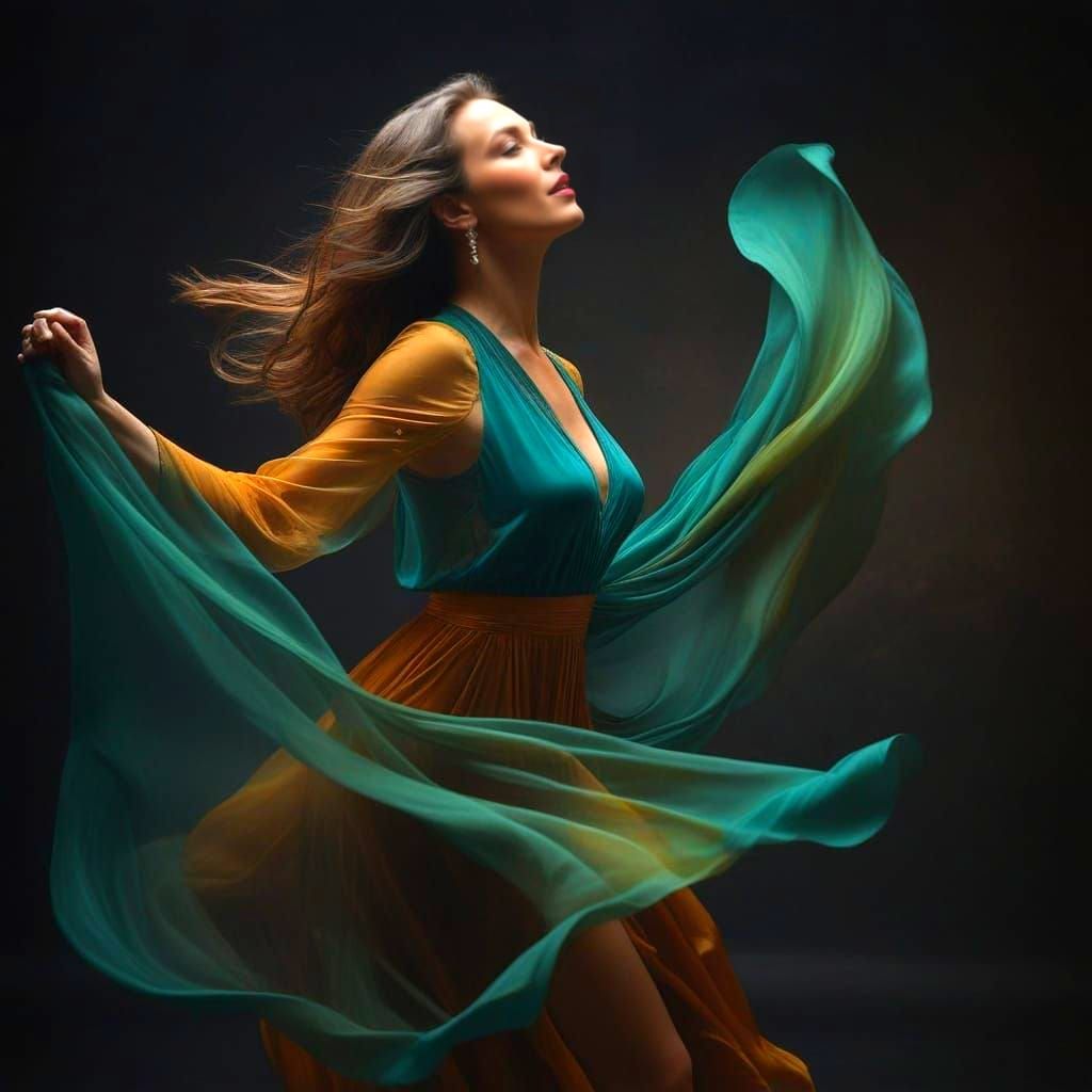 Hyperrealistic Portrait of a Confident Lady