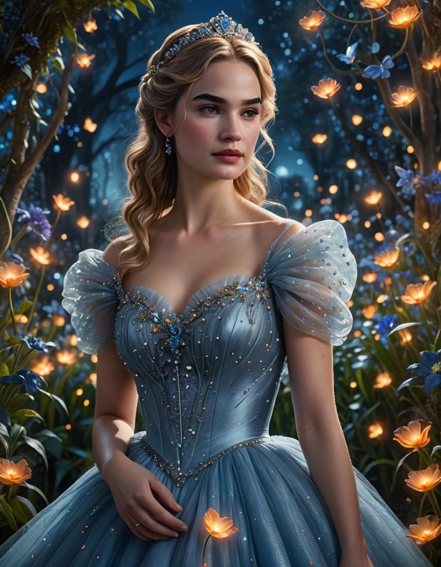 Lily James as Cinderella  (2)