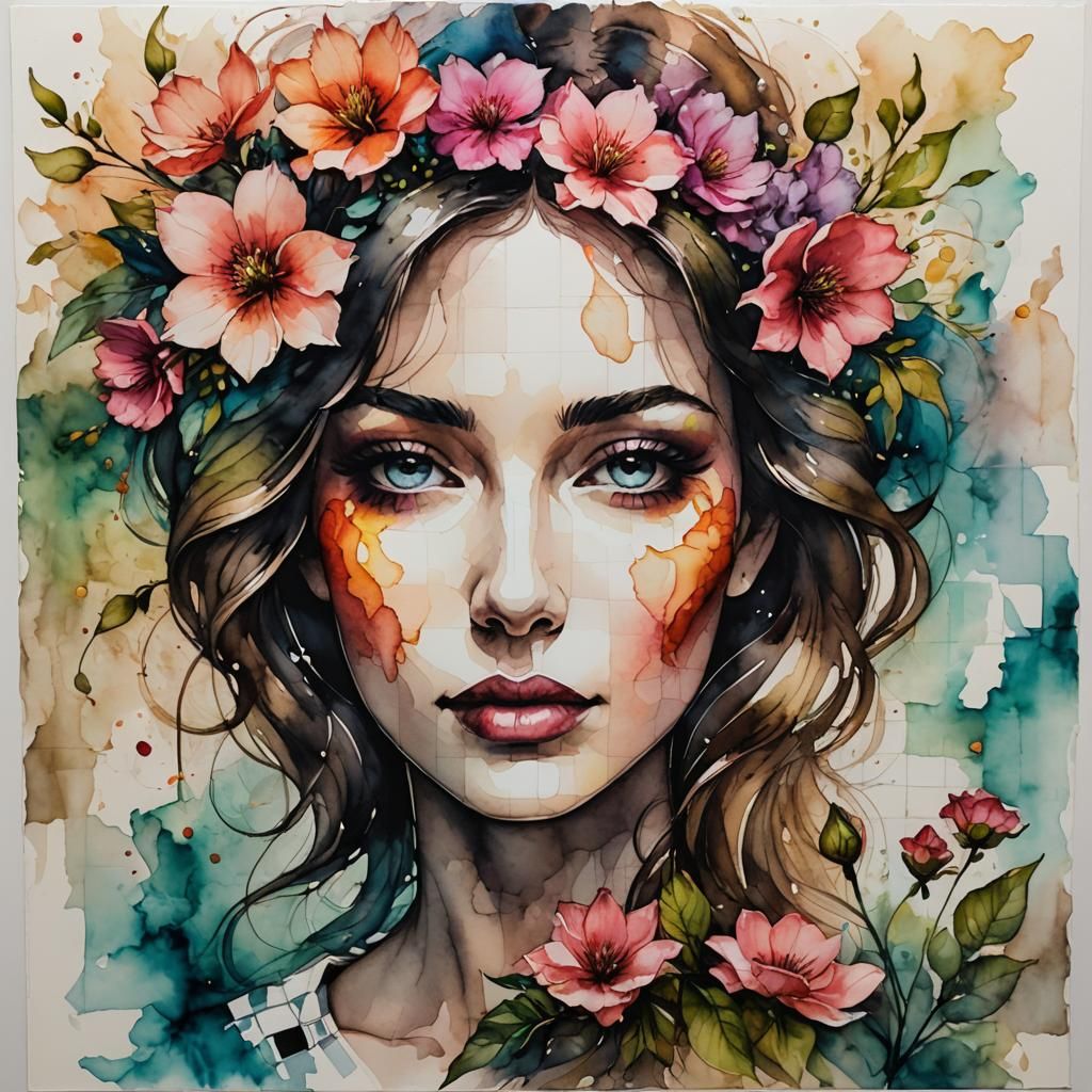 I Tried Using Alcohol Inks First Time So I Used Random Check...