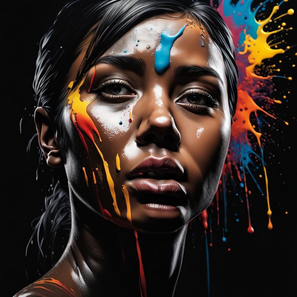 Vibrant black background